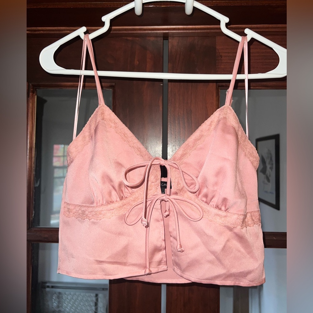 Cotton Candy Blush Lace Bralette